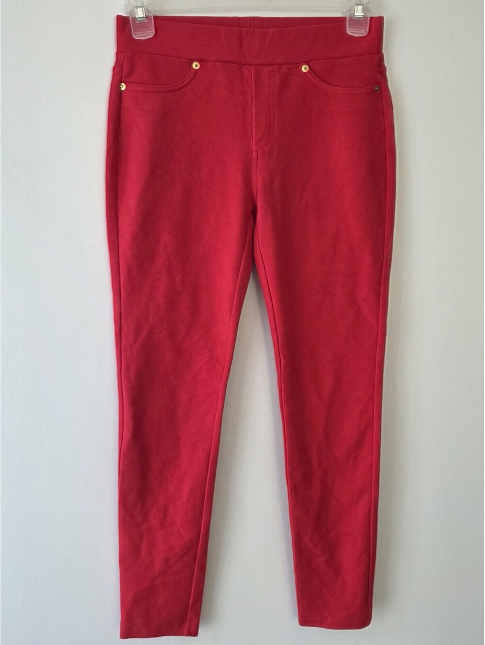 Michael Kors Women's Pull-On  Cropped Stretch Pants, Pink, Size Medium